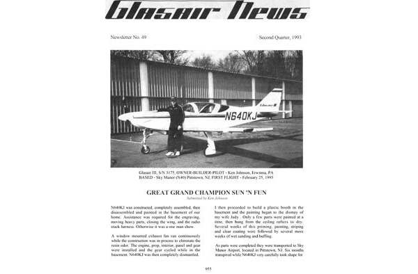 Glasair News 1993 Q2 #49