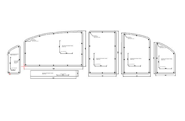 Airlink Instrument Panel Inserts CAD Drawing