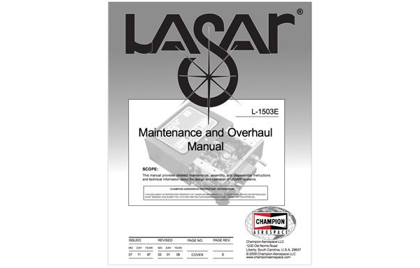 Lasar Electronic Ignition L-1503E Maintenance & Overhaul