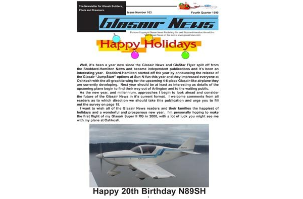 Glasair News 1999 Q4 #103