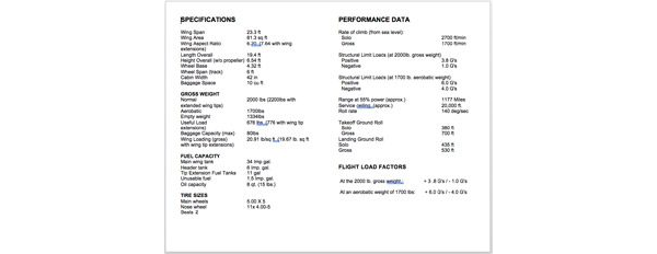 Pilot Checklist -Glasair II FT - (Dave McDonald)