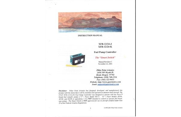 Pillar Point Fuel Pump Controller Manual