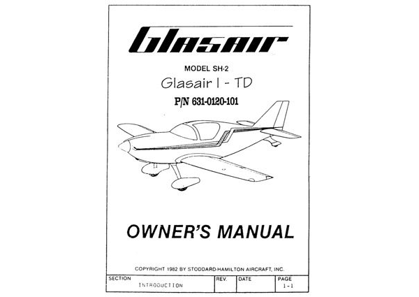 Glasair I-TD Owner's Manual (POH)