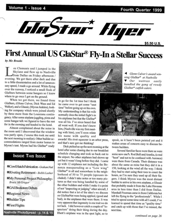 GlaStar Flyer 1999 Q4